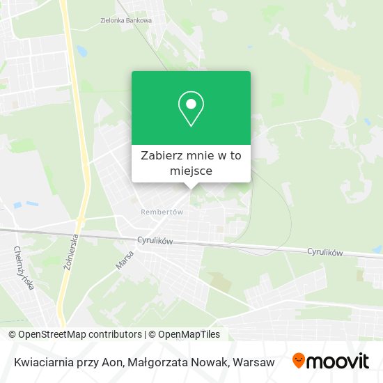 Mapa Kwiaciarnia przy Aon, Małgorzata Nowak