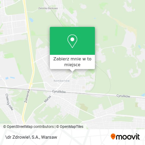 Mapa \dr Zdrowie\ S.A.