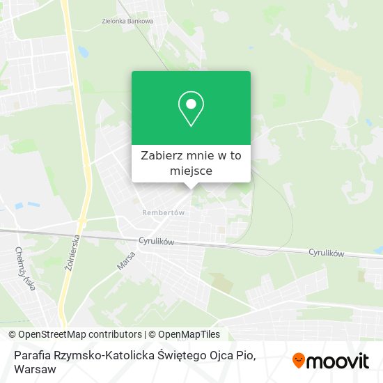 Mapa Parafia Rzymsko-Katolicka Świętego Ojca Pio