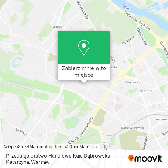 Mapa Przedsiębiorstwo Handlowe Kaja Dąbrowska Katarzyna