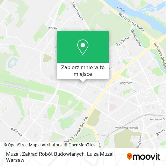 Mapa Muzal. Zakład Robót Budowlanych. Luiza Muzal