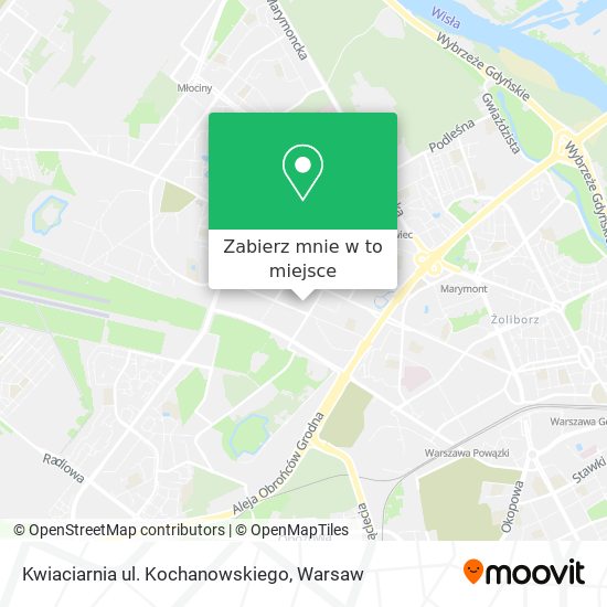 Mapa Kwiaciarnia ul. Kochanowskiego