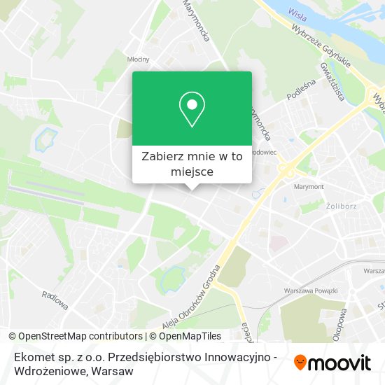 Mapa Ekomet sp. z o.o. Przedsiębiorstwo Innowacyjno - Wdrożeniowe