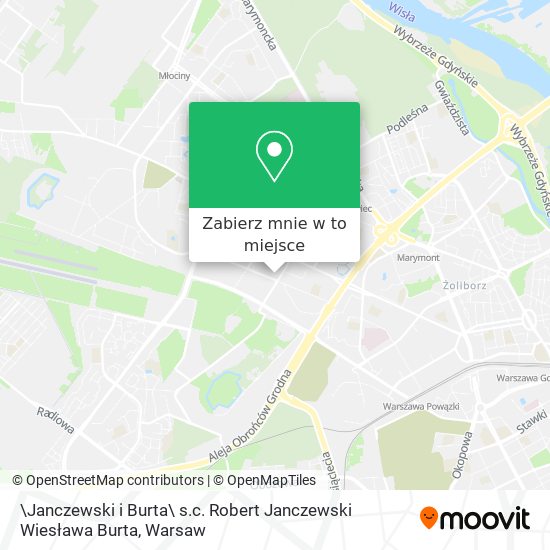 Mapa \Janczewski i Burta\ s.c. Robert Janczewski Wiesława Burta