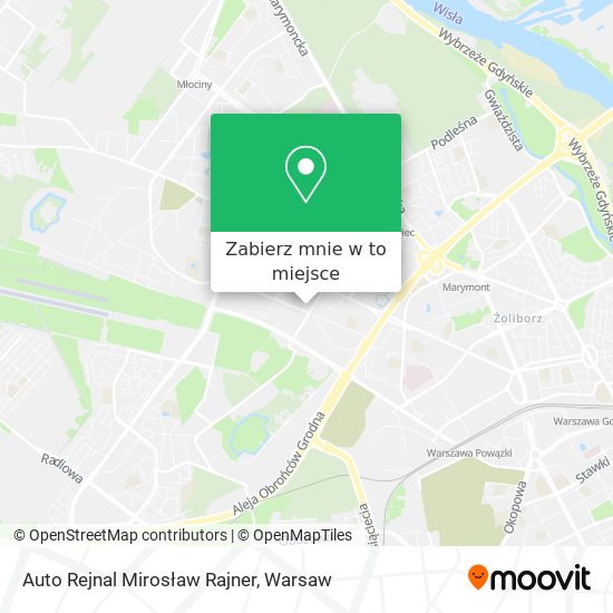 Mapa Auto Rejnal Mirosław Rajner