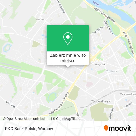 Mapa PKO Bank Polski