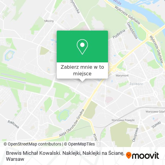 Mapa Brewis Michał Kowalski. Naklejki, Naklejki na Ścianę