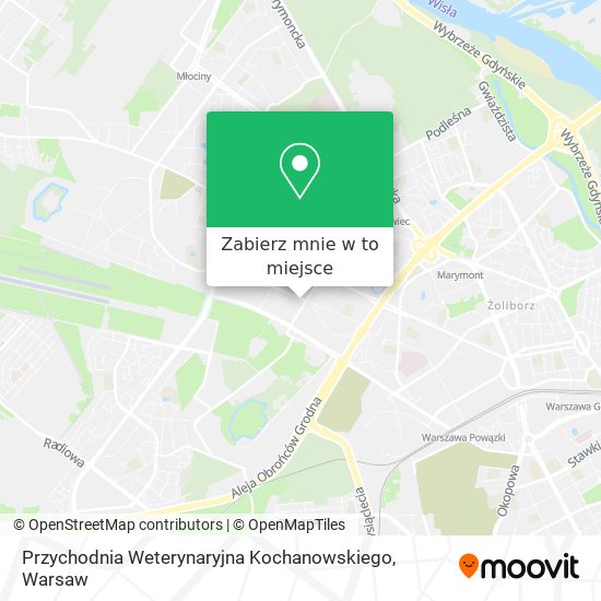 Mapa Przychodnia Weterynaryjna Kochanowskiego