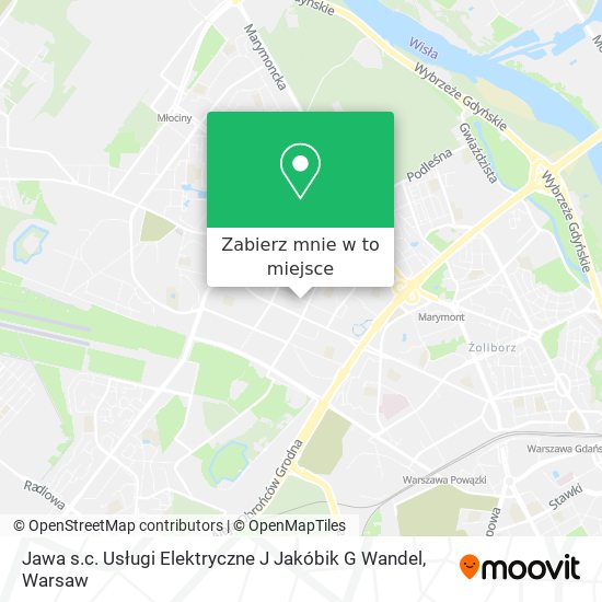 Mapa Jawa s.c. Usługi Elektryczne J Jakóbik G Wandel