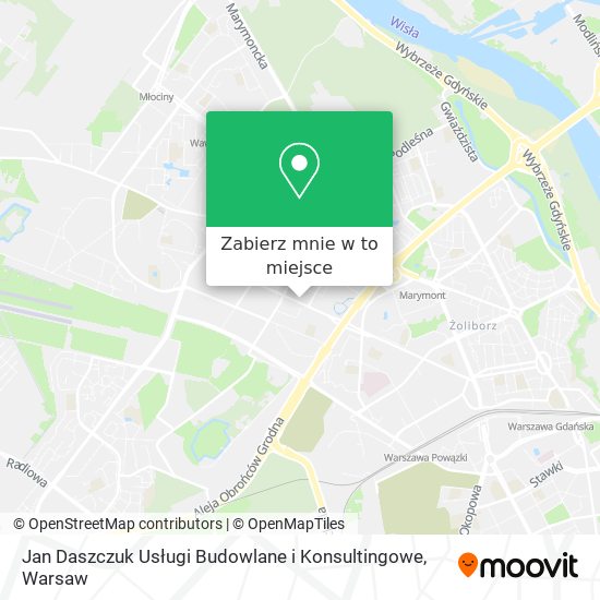 Mapa Jan Daszczuk Usługi Budowlane i Konsultingowe