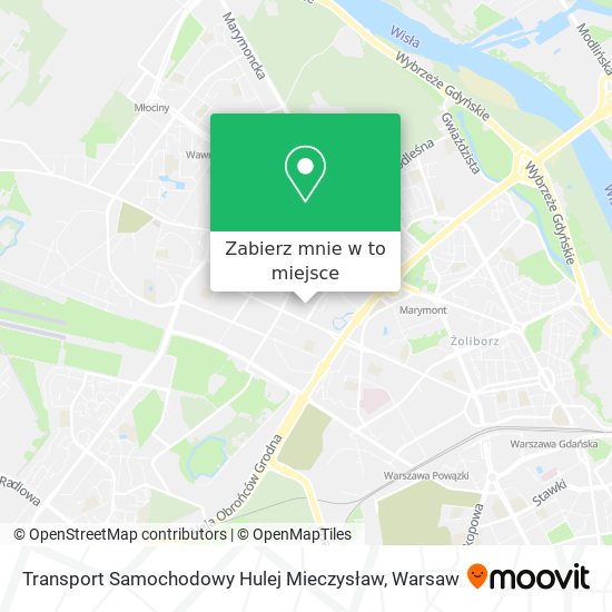 Mapa Transport Samochodowy Hulej Mieczysław