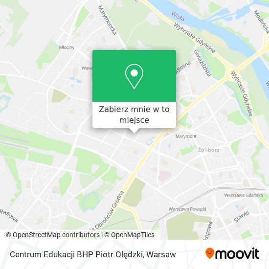 Mapa Centrum Edukacji BHP Piotr Olędzki