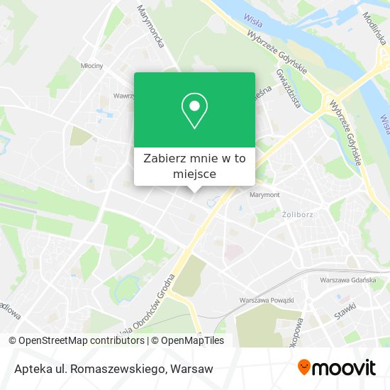 Mapa Apteka ul. Romaszewskiego