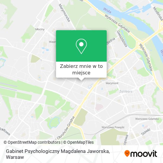 Mapa Gabinet Psychologiczny Magdalena Jaworska