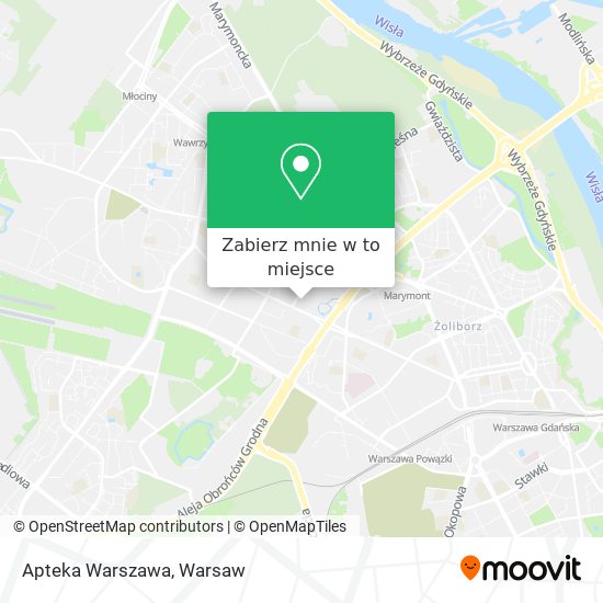 Mapa Apteka Warszawa