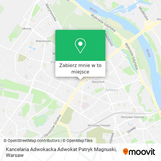 Mapa Kancelaria Adwokacka Adwokat Patryk Magnuski