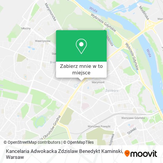 Mapa Kancelaria Adwokacka Zdzislaw Benedykt Kaminski