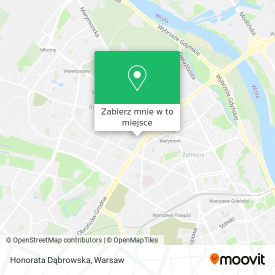 Mapa Honorata Dąbrowska