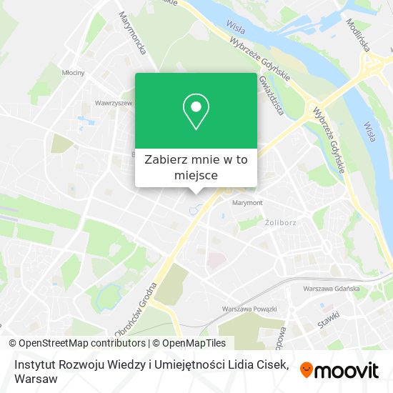 Mapa Instytut Rozwoju Wiedzy i Umiejętności Lidia Cisek