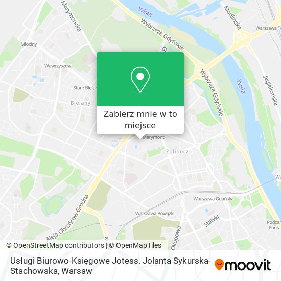 Mapa Usługi Biurowo-Księgowe Jotess. Jolanta Sykurska-Stachowska