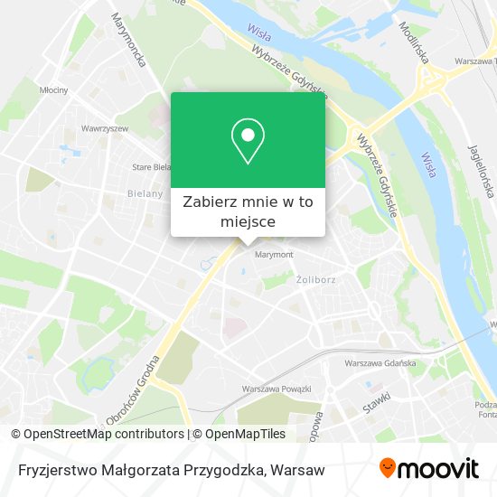 Mapa Fryzjerstwo Małgorzata Przygodzka