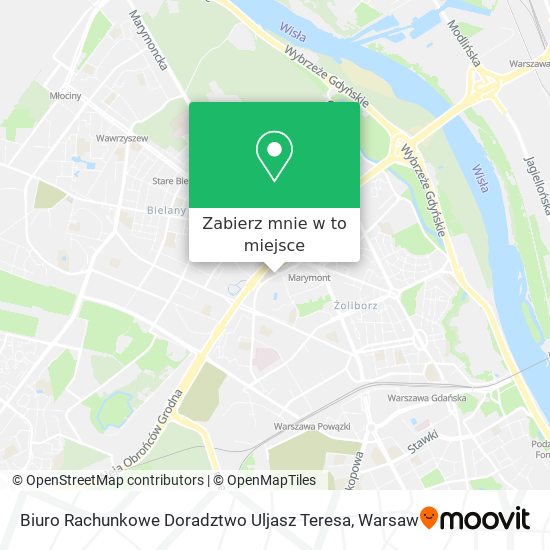 Mapa Biuro Rachunkowe Doradztwo Uljasz Teresa