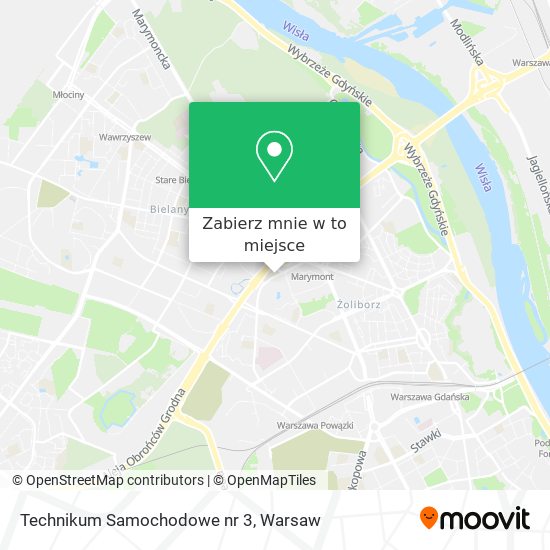 Mapa Technikum Samochodowe nr 3