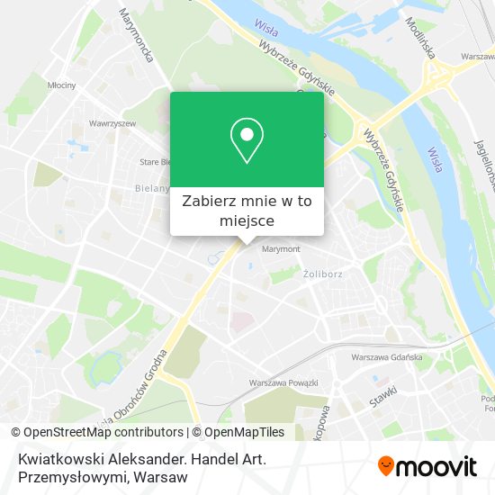 Mapa Kwiatkowski Aleksander. Handel Art. Przemysłowymi