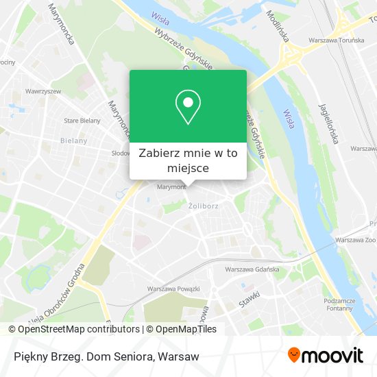 Mapa Piękny Brzeg. Dom Seniora