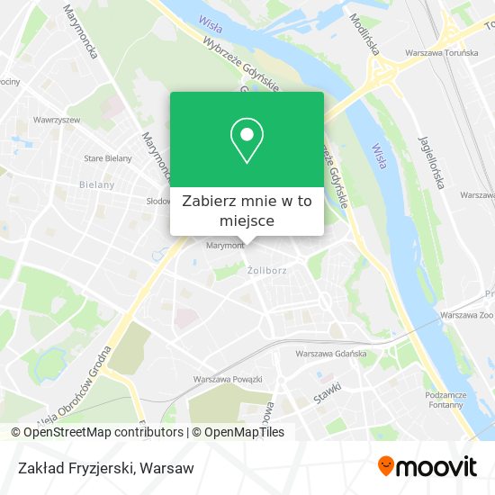 Mapa Zakład Fryzjerski