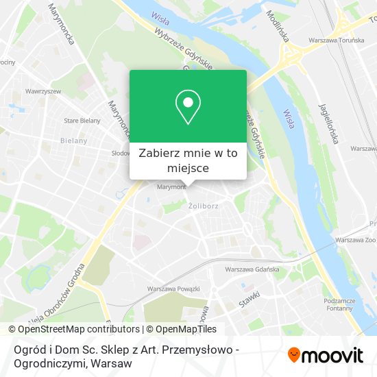 Mapa Ogród i Dom Sc. Sklep z Art. Przemysłowo - Ogrodniczymi