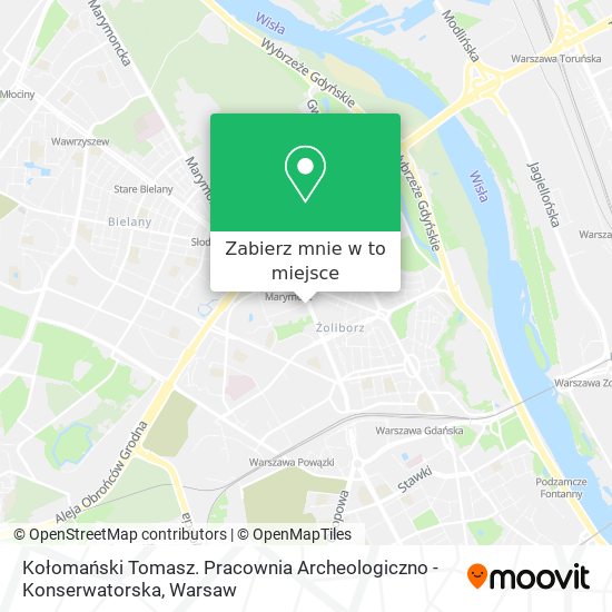 Mapa Kołomański Tomasz. Pracownia Archeologiczno - Konserwatorska