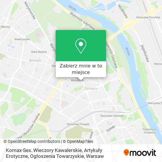 Mapa Komax-Sex. Wieczory Kawalerskie, Artykuły Erotyczne, Ogłoszenia Towarzyskie