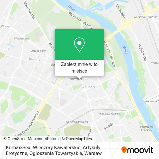 Mapa Komax-Sex. Wieczory Kawalerskie, Artykuły Erotyczne, Ogłoszenia Towarzyskie