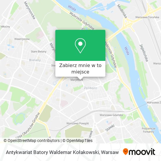 Mapa Antykwariat Batory Waldemar Kołakowski