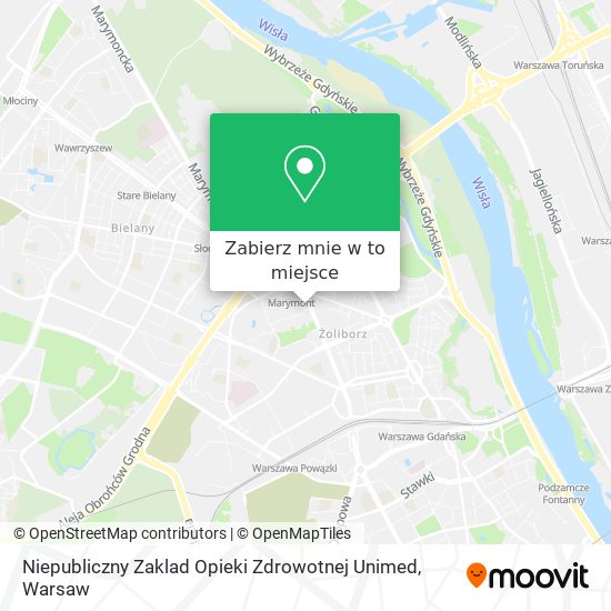 Mapa Niepubliczny Zaklad Opieki Zdrowotnej Unimed