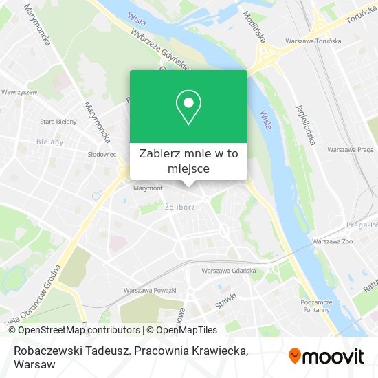 Mapa Robaczewski Tadeusz. Pracownia Krawiecka