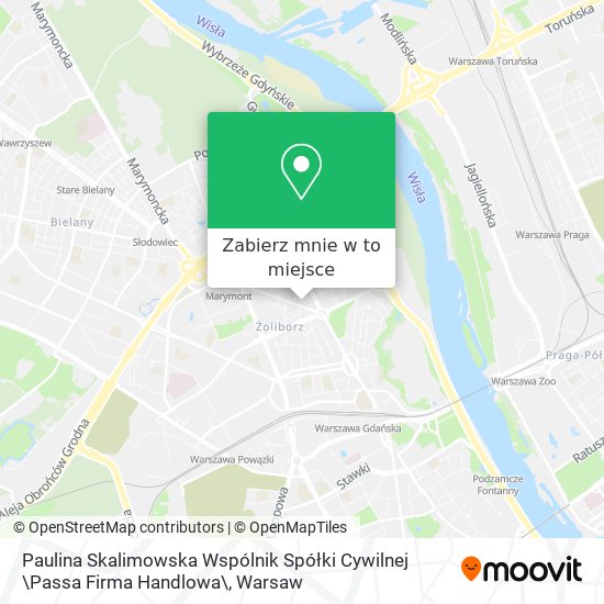 Mapa Paulina Skalimowska Wspólnik Spółki Cywilnej \Passa Firma Handlowa\