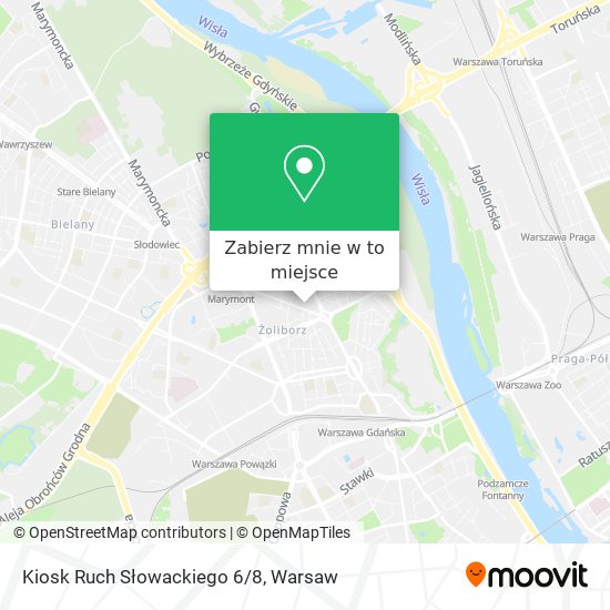 Mapa Kiosk Ruch Słowackiego 6/8