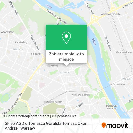 Mapa Sklep AGD u Tomasza Góralski Tomasz Okoń Andrzej