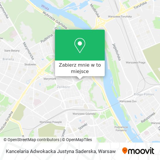 Mapa Kancelaria Adwokacka Justyna Saderska