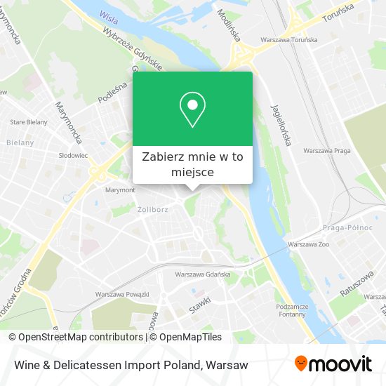 Mapa Wine & Delicatessen Import Poland