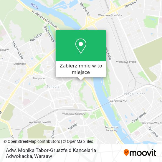 Mapa Adw. Monika Tabor-Gruszfeld Kancelaria Adwokacka