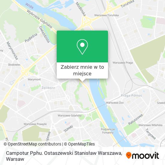 Mapa Campotur Pphu. Ostaszewski Stanisław Warszawa