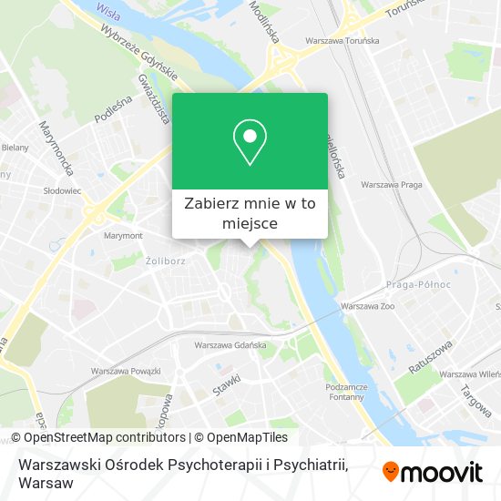 Mapa Warszawski Ośrodek Psychoterapii i Psychiatrii