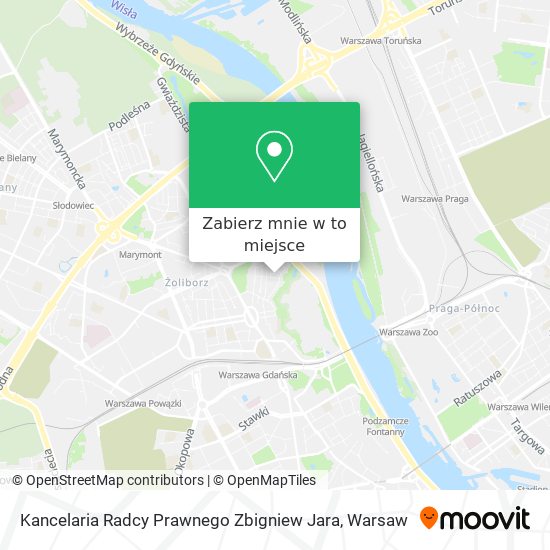 Mapa Kancelaria Radcy Prawnego Zbigniew Jara