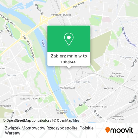 Mapa Związek Mostowców Rzeczypospolitej Polskiej