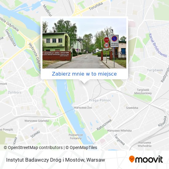 Mapa Instytut Badawczy Dróg i Mostów