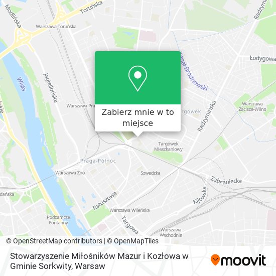 Mapa Stowarzyszenie Miłośników Mazur i Kozłowa w Gminie Sorkwity