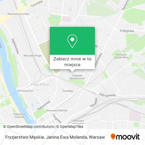 Mapa Fryzjerstwo Męskie. Janina Ewa Molenda